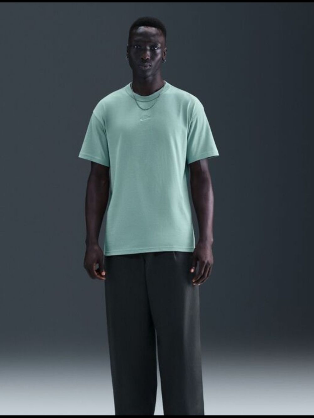 Nike Sportswear Premium Club T-Shirt ~ Cannon Green DO7392-726 | Men's: L *NWT